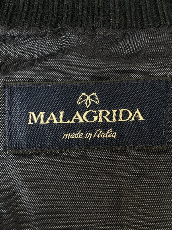 【中古品】【メンズ】 MALAGRIDA マラグリダ イタリア製 LS スエード ニットカーディガン 146-260813-ta-09-min サイズ：サイズ不明 カラー：ブラック系 万代Net店