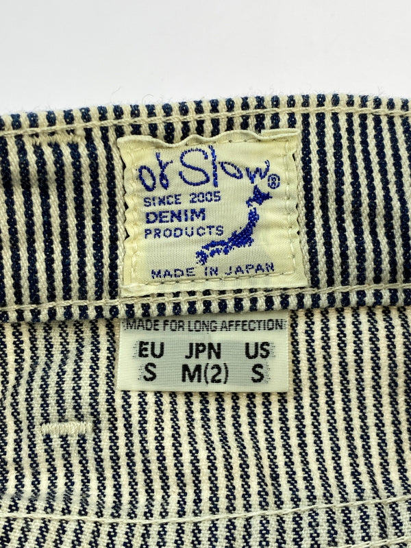 【中古品】【メンズ】 OR SLOW オアスロウ ヒッコリーデニムパンツ メンズ ボトムス 151-260706-KS-09-min サイズ：S カラー：ヒッコリー 万代Net店