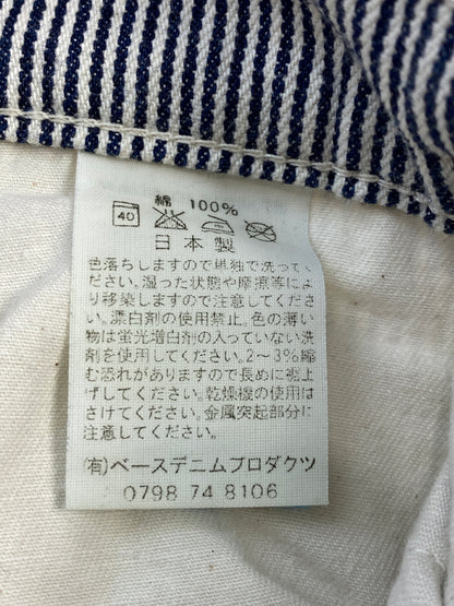 【中古品】【メンズ】 OR SLOW オアスロウ ヒッコリーデニムパンツ メンズ ボトムス 151-260706-KS-09-min サイズ：S カラー：ヒッコリー 万代Net店