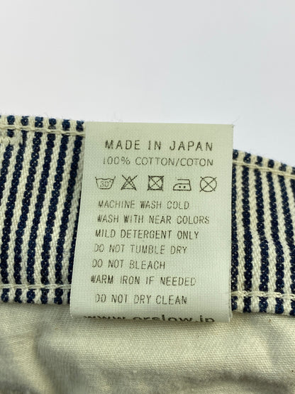 【中古品】【メンズ】 OR SLOW オアスロウ ヒッコリーデニムパンツ メンズ ボトムス 151-260706-KS-09-min サイズ：S カラー：ヒッコリー 万代Net店