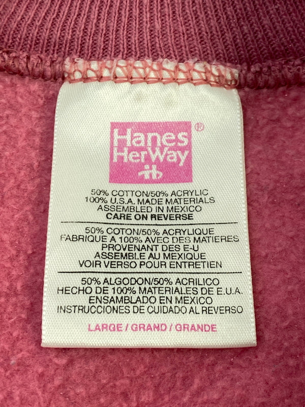 【中古品】【メンズ】 HANES ヘインズ HERWAY SS SWEATSHIRT ハーウェイ ショートスリーブ スウェットシャツ メンズ トップス 146-260706-KS-07-min サイズ：L カラー：ピンク 万代Net店