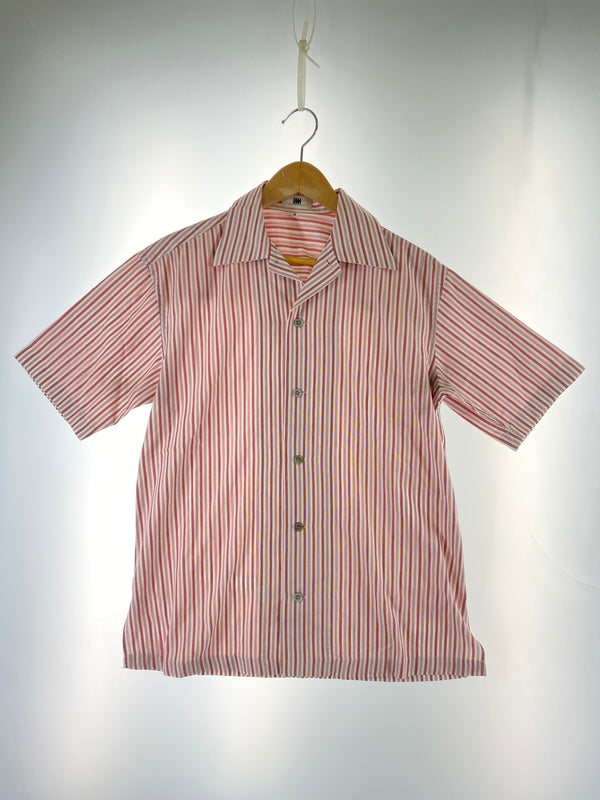 【中古品】【メンズ】 IM PRODUCT ISSEY MIYAKE アイム プロダクト イッセイミヤケ ストライプシャツ メンズ 半袖 ショートスリーブ 140-260702-hu-16-min サイズ：M カラー：レッド系（ストライプ） 万代Net店