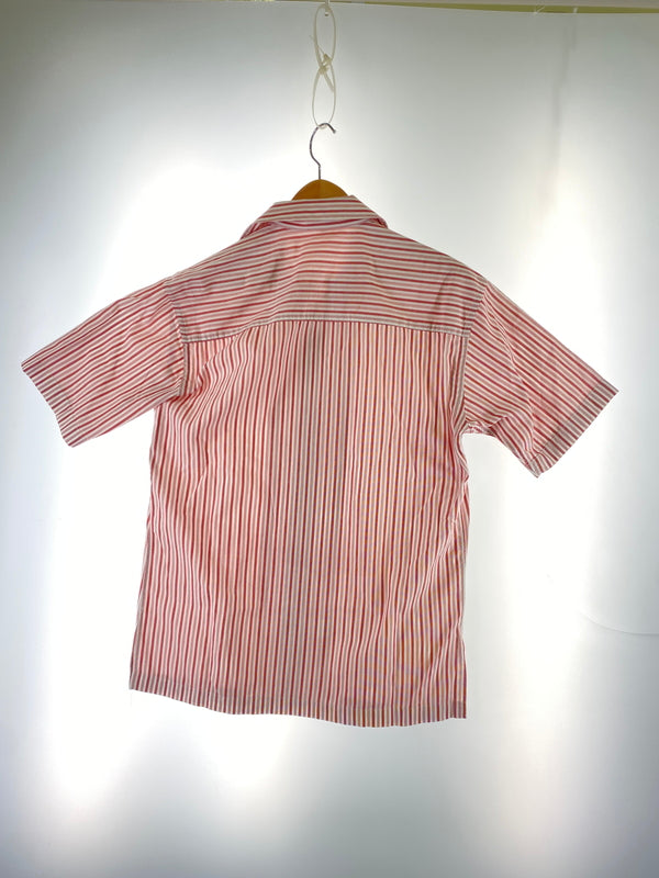 【中古品】【メンズ】 IM PRODUCT ISSEY MIYAKE アイム プロダクト イッセイミヤケ ストライプシャツ メンズ 半袖 ショートスリーブ 140-260702-hu-16-min サイズ：M カラー：レッド系（ストライプ） 万代Net店