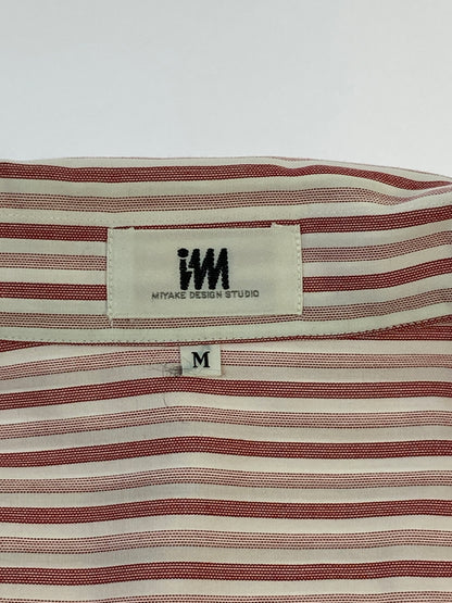 【中古品】【メンズ】 IM PRODUCT ISSEY MIYAKE アイム プロダクト イッセイミヤケ ストライプシャツ メンズ 半袖 ショートスリーブ 140-260702-hu-16-min サイズ：M カラー：レッド系（ストライプ） 万代Net店