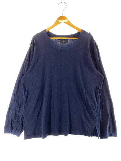 【中古品】【メンズ】 Y'S ワイズ カットソー ME-T06-853 メンズ 長袖 Tシャツ 140-260703-hu-02-min サイズ：2 カラー：ネイビー 万代Net店