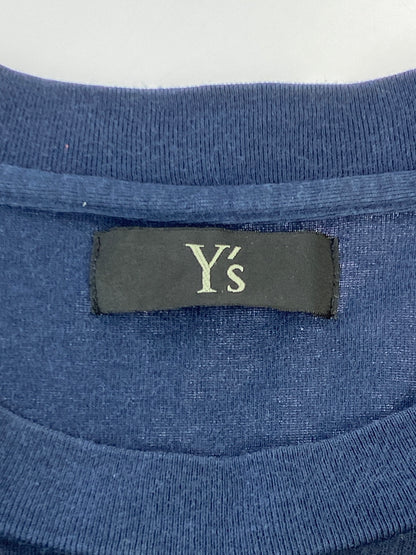 【中古品】【メンズ】 Y'S ワイズ カットソー ME-T06-853 メンズ 長袖 Tシャツ 140-260703-hu-02-min サイズ：2 カラー：ネイビー 万代Net店