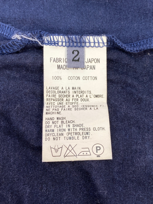 【中古品】【メンズ】 Y'S ワイズ カットソー ME-T06-853 メンズ 長袖 Tシャツ 140-260703-hu-02-min サイズ：2 カラー：ネイビー 万代Net店