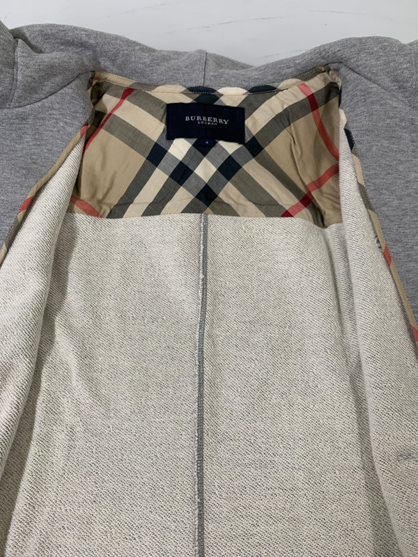 【中古品】【メンズ】 BURBERRY バーバリー ZIP HOODIE B2P25-108-07 ジップフーディー メンズ トップス 141-260706-KS-28-min サイズ：4 カラー：グレー 万代Net店