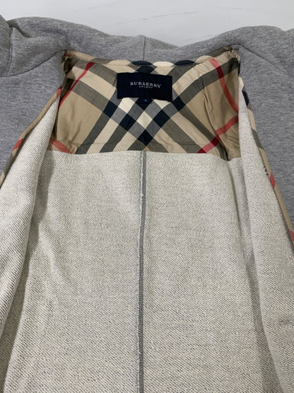 【中古品】【メンズ】 BURBERRY バーバリー ZIP HOODIE B2P25-108-07 ジップフーディー メンズ トップス 141-260706-KS-28-min サイズ：4 カラー：グレー 万代Net店