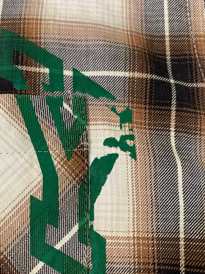 【中古品】【メンズ】 VANDALIZE ヴァンダライズ 90-00S CUT OFF CHECK SHIRT 90－2000年代 カットオフ チェックシャツ トップス 140-260707-jt-04-min サイズ：サイズ不明 下記参照 カラー：ブラウン/ホワイト／ブラック チェック 万代Net店
