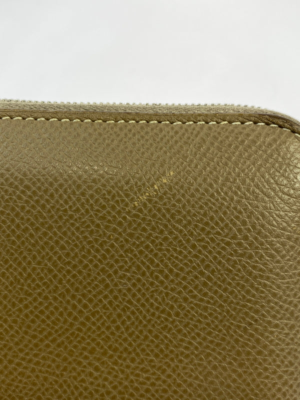 【中古品】【レディース】 HERMES エルメス アザップ コンパクト シルク インエトゥープ 財布 181-260707-jt-23-min カラー：ライトブラウン 万代Net店