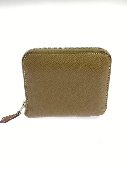 【中古品】【レディース】 HERMES エルメス アザップ コンパクト シルク インエトゥープ 財布 181-260707-jt-23-min カラー：ライトブラウン 万代Net店