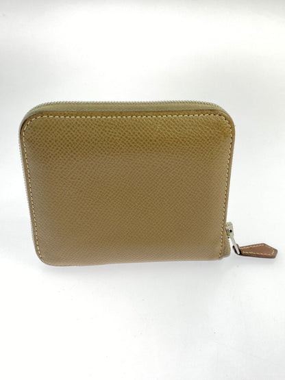 【中古品】【レディース】 HERMES エルメス アザップ コンパクト シルク インエトゥープ 財布 181-260707-jt-23-min カラー：ライトブラウン 万代Net店