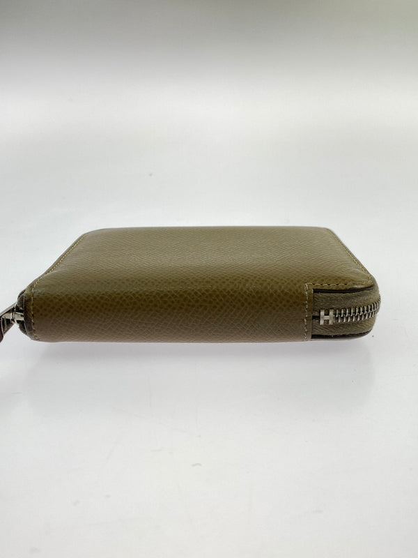 【中古品】【レディース】 HERMES エルメス アザップ コンパクト シルク インエトゥープ 財布 181-260707-jt-23-min カラー：ライトブラウン 万代Net店