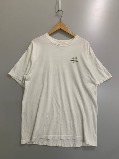 【中古品】【メンズ】 PATAGONIA パタゴニア 00S PATALOHA LOGO TEE 2000年代 ロゴTシャツ 半袖Tシャツ メンズ トップス 144-260706-KS-19-min サイズ：M カラー：ホワイト 万代Net店