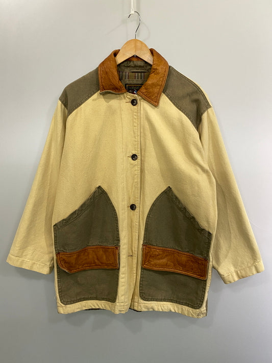 【現状渡し品】【メンズ】 FRENCH COUNTRY フレンチ・カントリー HUNTING JACKET ハンティングジャケット ワークジャケット カバーオール 146-260813-ta-10-min サイズ：S カラー：ベージュ/カーキ系 万代Net店