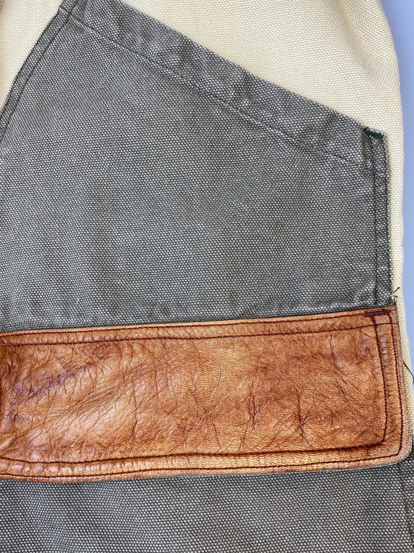 【現状渡し品】【メンズ】 FRENCH COUNTRY フレンチ・カントリー HUNTING JACKET ハンティングジャケット ワークジャケット カバーオール 146-260813-ta-10-min サイズ：S カラー：ベージュ/カーキ系 万代Net店