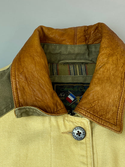 【現状渡し品】【メンズ】 FRENCH COUNTRY フレンチ・カントリー HUNTING JACKET ハンティングジャケット ワークジャケット カバーオール 146-260813-ta-10-min サイズ：S カラー：ベージュ/カーキ系 万代Net店