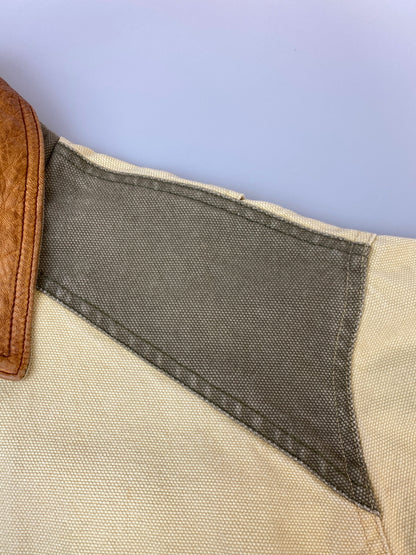 【現状渡し品】【メンズ】 FRENCH COUNTRY フレンチ・カントリー HUNTING JACKET ハンティングジャケット ワークジャケット カバーオール 146-260813-ta-10-min サイズ：S カラー：ベージュ/カーキ系 万代Net店
