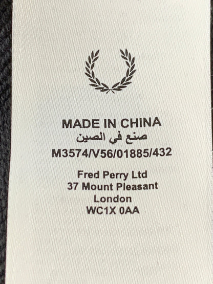【中古品】【メンズ】 FRED PERRY フレッドペリー HALF ZIP SWEATSHIRT ハーフ ジップ スウェット トップス 140-260707-jt-03-min サイズ：XL カラー：ダークグレー 万代Net店