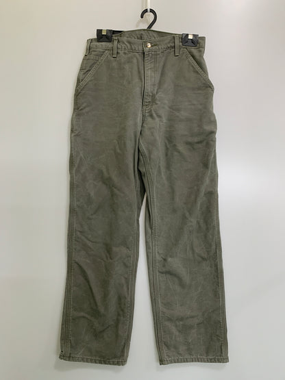 【中古品】【メンズ】 CARHARTT カーハート B111 MOS FLANNEL LINER PANTS フランネル ライナー パンツ ボトムス 157-260707-jt-08-min サイズ：33 × 32 カラー：オリーブ 万代Net店