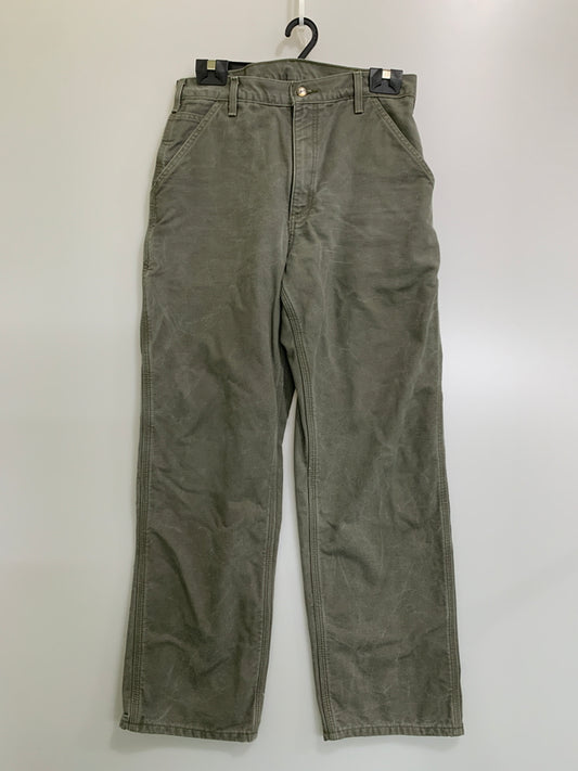 【中古品】【メンズ】 CARHARTT カーハート B111 MOS FLANNEL LINER PANTS フランネル ライナー パンツ ボトムス 157-260707-jt-08-min サイズ：33 × 32 カラー：オリーブ 万代Net店