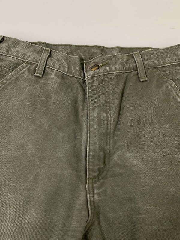 【中古品】【メンズ】 CARHARTT カーハート B111 MOS FLANNEL LINER PANTS フランネル ライナー パンツ ボトムス 157-260707-jt-08-min サイズ：33 × 32 カラー：オリーブ 万代Net店