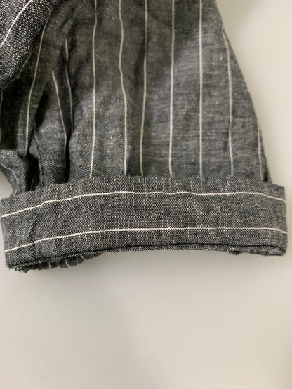 【中古品】【メンズ】 ANACHRONORM アナクロノーム PULLOVER STRIPE SHIRT プルオーバー ストライプシャツ 長袖シャツ メンズ トップス 140-260706-KS-33-min サイズ：03/36 カラー：グレー 万代Net店