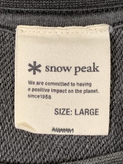 【中古品】【メンズ】 SNOW PEAK スノーピーク GARMENT DYED PULLOVER SW-25AU012 ガーメントダイド プルオーバー メンズ トップス トレーナー スウェット 144-260706-KS-32-min サイズ：L カラー：グレー 万代Net店