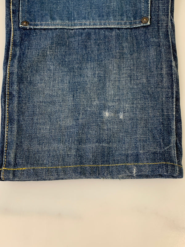 【現状渡し品】【メンズ】 EVISU エヴィス DOUBLE KNEE DENIM PANTS LOT.2513 ダブルニー デニムパンツ メンズ ボトムス 156-260706-KS-27-min サイズ：W32 L35 カラー：ブルー 万代Net店