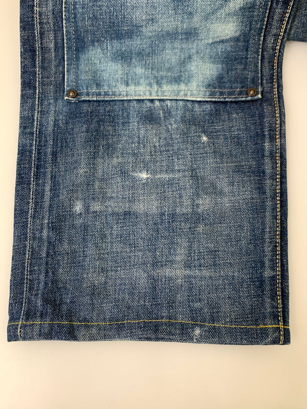 【現状渡し品】【メンズ】 EVISU エヴィス DOUBLE KNEE DENIM PANTS LOT.2513 ダブルニー デニムパンツ メンズ ボトムス 156-260706-KS-27-min サイズ：W32 L35 カラー：ブルー 万代Net店