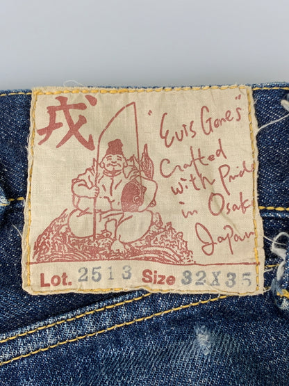 【現状渡し品】【メンズ】 EVISU エヴィス DOUBLE KNEE DENIM PANTS LOT.2513 ダブルニー デニムパンツ メンズ ボトムス 156-260706-KS-27-min サイズ：W32 L35 カラー：ブルー 万代Net店