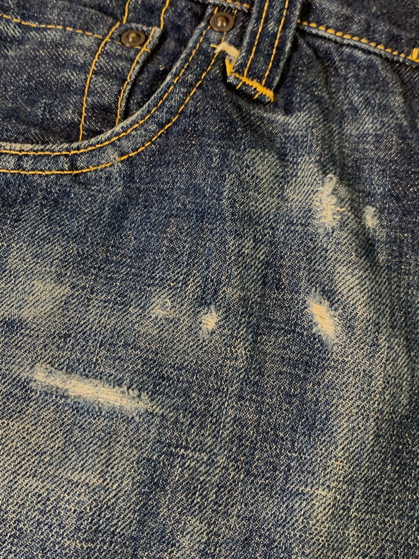 【現状渡し品】【メンズ】 EVISU エヴィス DOUBLE KNEE DENIM PANTS LOT.2513 ダブルニー デニムパンツ メンズ ボトムス 156-260706-KS-27-min サイズ：W32 L35 カラー：ブルー 万代Net店