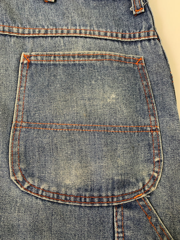 【現状渡し品】【メンズ】 BIG MAC ビッグマック 80S DENIM PAINTER PANT 1980年代 デニム ペインターパンツ メンズ ボトムス 157-260706-KS-24-min サイズ：W36 L34 カラー：ブルー 万代Net店