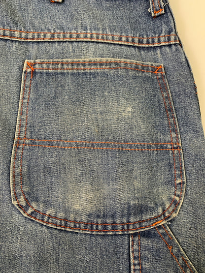【現状渡し品】【メンズ】 BIG MAC ビッグマック 80S DENIM PAINTER PANT 1980年代 デニム ペインターパンツ メンズ ボトムス 157-260706-KS-24-min サイズ：W36 L34 カラー：ブルー 万代Net店