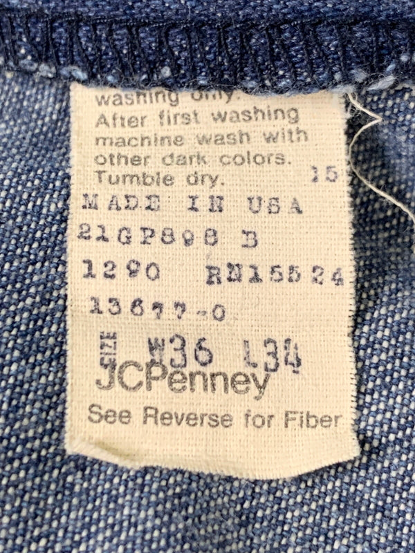 【現状渡し品】【メンズ】 BIG MAC ビッグマック 80S DENIM PAINTER PANT 1980年代 デニム ペインターパンツ メンズ ボトムス 157-260706-KS-24-min サイズ：W36 L34 カラー：ブルー 万代Net店