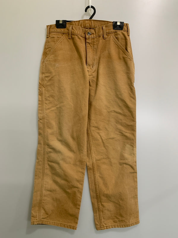 【中古品】【メンズ】 CARHARTT カーハート WASHED DUCK PAINTER PANT B11-BRN ウォッシュド ダンク ペインター パンツ ボトムス 157-260707-jt-09-min サイズ：34 × 30 カラー：ライト ブラウン 万代Net店