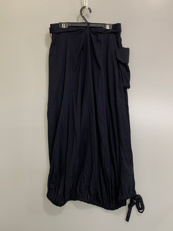 【中古品】【レディース】 Y'S ワイズ HEM RIB SKIRT YR-S13-200 ヘムリブスカート レディース ボトムス 171-260710-em-49-min サイズ：1 カラー：ダークネイビー 万代Net店