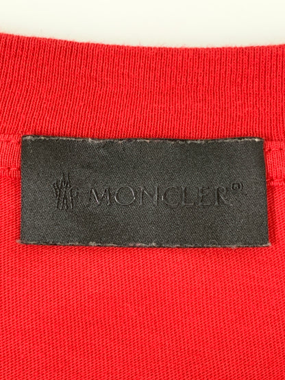 【中古品】【メンズ】 MONCLER モンクレール MAGLIA T-SHIRT G10918C7B210 マリア Tシャツ 半袖Tシャツ メンズ トップス 141-260706-KS-29-min サイズ：L カラー：レッド 万代Net店