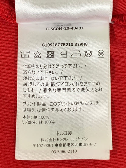 【中古品】【メンズ】 MONCLER モンクレール MAGLIA T-SHIRT G10918C7B210 マリア Tシャツ 半袖Tシャツ メンズ トップス 141-260706-KS-29-min サイズ：L カラー：レッド 万代Net店