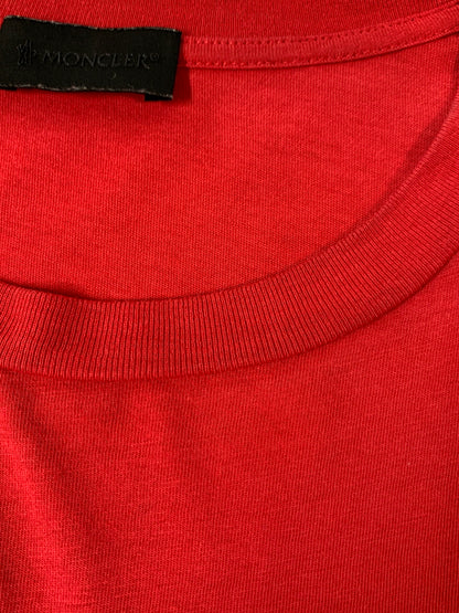 【中古品】【メンズ】 MONCLER モンクレール MAGLIA T-SHIRT G10918C7B210 マリア Tシャツ 半袖Tシャツ メンズ トップス 141-260706-KS-29-min サイズ：L カラー：レッド 万代Net店