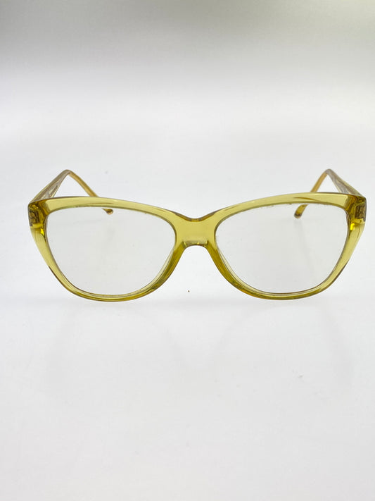 【中古品】【メンズ】 OSCAR MAGNUSON オスカーマグナソン 眼鏡 度入り 203-260707-jt-27-min サイズ：52 □ 14 カラー：イエロー 万代Net店