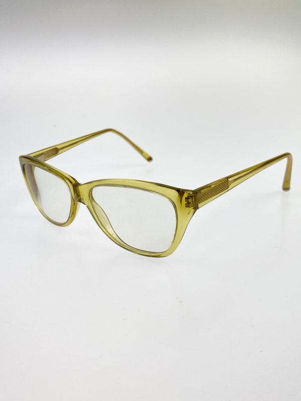 【中古品】【メンズ】 OSCAR MAGNUSON オスカーマグナソン 眼鏡 度入り 203-260707-jt-27-min サイズ：52 □ 14 カラー：イエロー 万代Net店