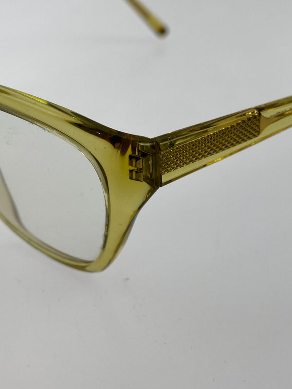 【中古品】【メンズ】 OSCAR MAGNUSON オスカーマグナソン 眼鏡 度入り 203-260707-jt-27-min サイズ：52 □ 14 カラー：イエロー 万代Net店
