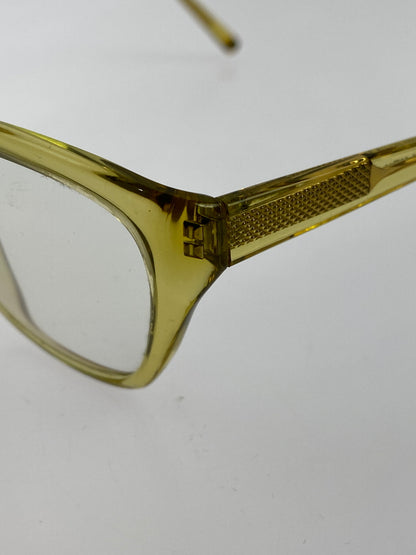【中古品】【メンズ】 OSCAR MAGNUSON オスカーマグナソン 眼鏡 度入り 203-260707-jt-27-min サイズ：52 □ 14 カラー：イエロー 万代Net店