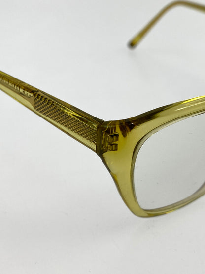 【中古品】【メンズ】 OSCAR MAGNUSON オスカーマグナソン 眼鏡 度入り 203-260707-jt-27-min サイズ：52 □ 14 カラー：イエロー 万代Net店