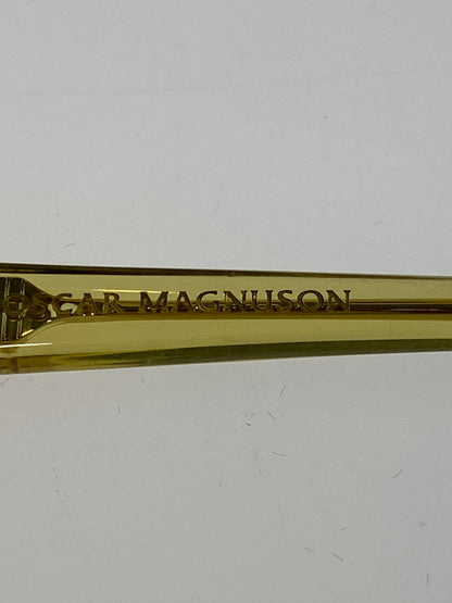 【中古品】【メンズ】 OSCAR MAGNUSON オスカーマグナソン 眼鏡 度入り 203-260707-jt-27-min サイズ：52 □ 14 カラー：イエロー 万代Net店