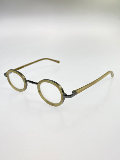 【中古品】【メンズ】 EYEBOBS アイブブス メガネ 度入り 203-260707-jt-28-min サイズ：36 □ 25 カラー：シルバー/ベージュ 万代Net店