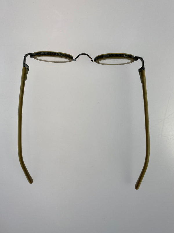 【中古品】【メンズ】 EYEBOBS アイブブス メガネ 度入り 203-260707-jt-28-min サイズ：36 □ 25 カラー：シルバー/ベージュ 万代Net店