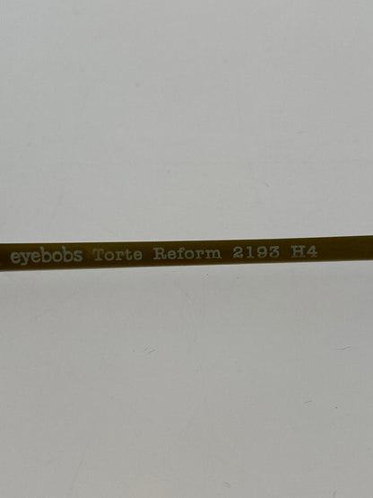 【中古品】【メンズ】 EYEBOBS アイブブス メガネ 度入り 203-260707-jt-28-min サイズ：36 □ 25 カラー：シルバー/ベージュ 万代Net店